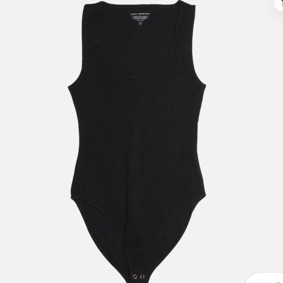Good American The Feel Good Bodysuit in Black Size 3 (Large) - Picture 1 of 3